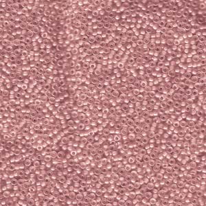 15/0 Miyuki Seed Beads - 5g Bag – Lined Rose Pink AB - Colour 2200