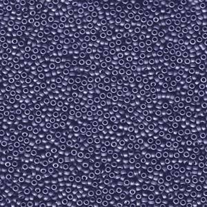 15/0 Miyuki Seed Beads 8.2 gram tube – Matte Metallic Royal Blue – Colour 2039