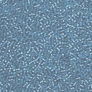 15/0 Miyuki Seed Beads - 5g Bag – Semi Matte S/L Sky Blue - Colour 1643