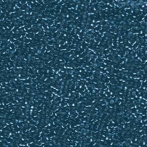 15/0 Miyuki Seed Beads - 5g Bag – Silver Lined Blue Zircon - Colour 1425