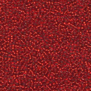 15/0 Miyuki Seed Beads - 5g Bag – S/L Flame Red - Colour 10