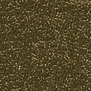 15/0 Miyuki Seed Beads - 5g Bag – Silver Lined Smoked Topaz - Colour 1429
