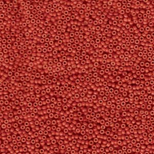 15/0 Miyuki Seed Beads - 5g Bag - Dyed Opaque Maroon - Colour 1464