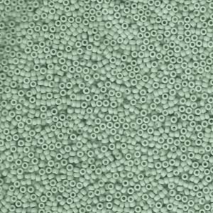 15/0 Miyuki Seed Beads - 5g Bag - Matte Seafoam Lustre - Colour 2028