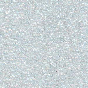 15/0 Miyuki Seed Beads - 5g Bag – Crystal AB - Colour 250