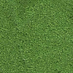 15/0 Miyuki Seed Beads - 5g Bag – Opaque Pea Green - Colour 411