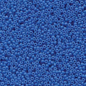 15/0 Miyuki Seed Beads - 5g Bag - Duracoat Opaque Dyed Bright Blue - Colour 4484