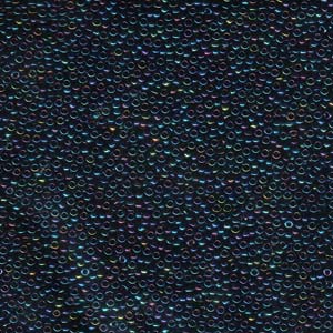 15/0 Miyuki Seed Beads - 5g Bag – Metallic Dark Blue Iris - Colour 452