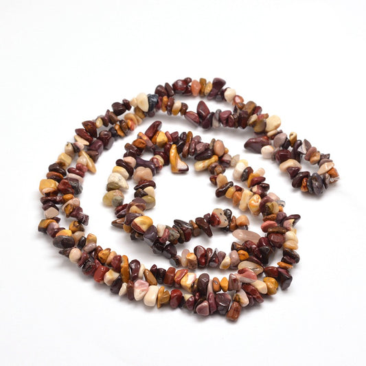 5x8mm Natural Mookite Gemstone Chip Strand - 39cm Strand