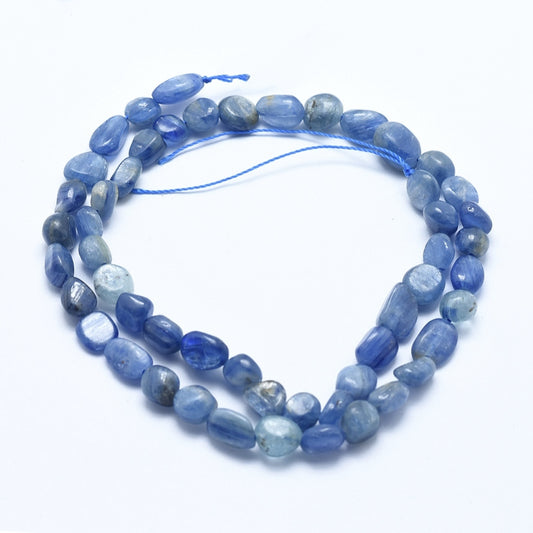 5x8mm Natural Kyanite Nugget Gemstone Strand - Approx 45 Beads