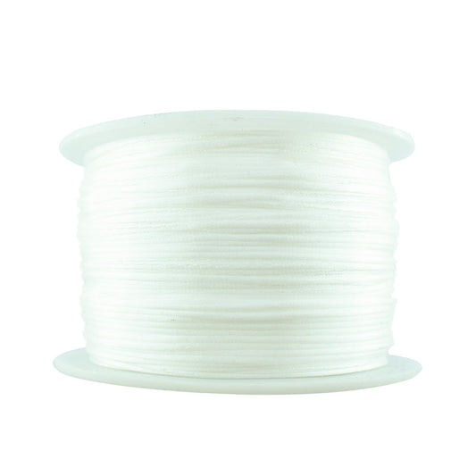 1mm White Satin Cord – Per Meter