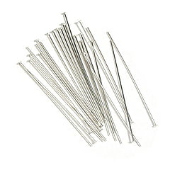 2 Inch sterling silver headpins 24 gauge (0.51mm) – Each