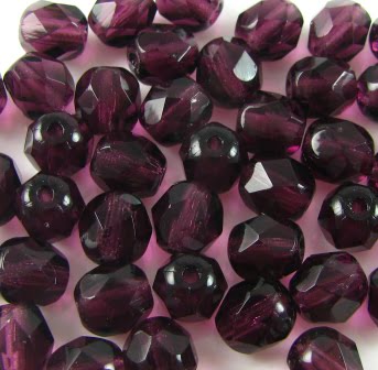3mm Czech Fire Polish – 20080 – Amethyst x 100