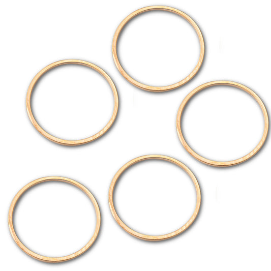 Gold Plated Brass – 20mm Ring