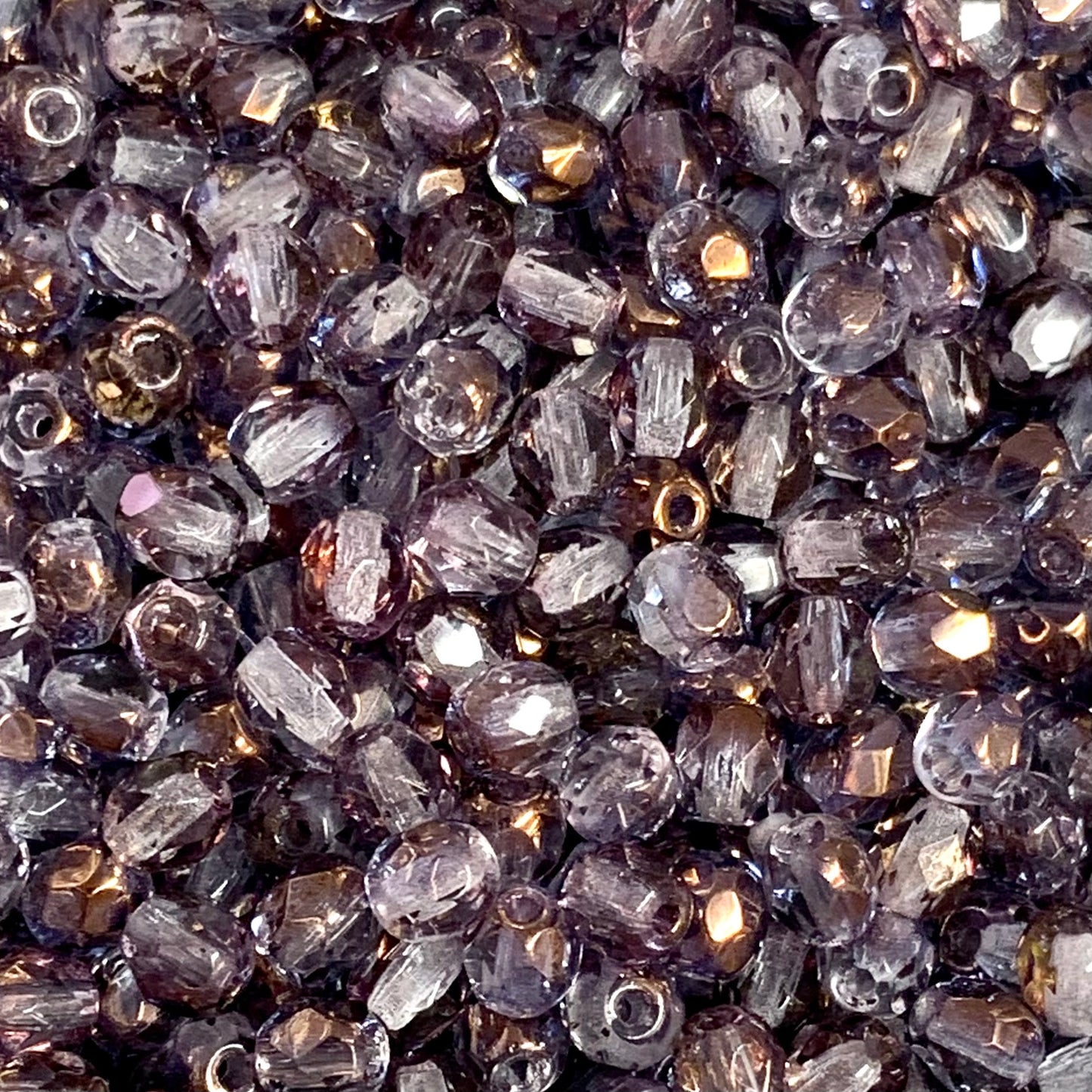 3mm Czech Fire-Polish – 00030/14215 – Dusk Copper Lustre x 100