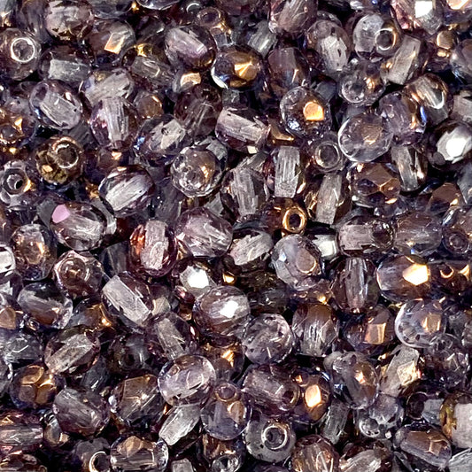 4mm Czech Fire Polish – 00030/14215 – Dusk Copper Lustre x 100