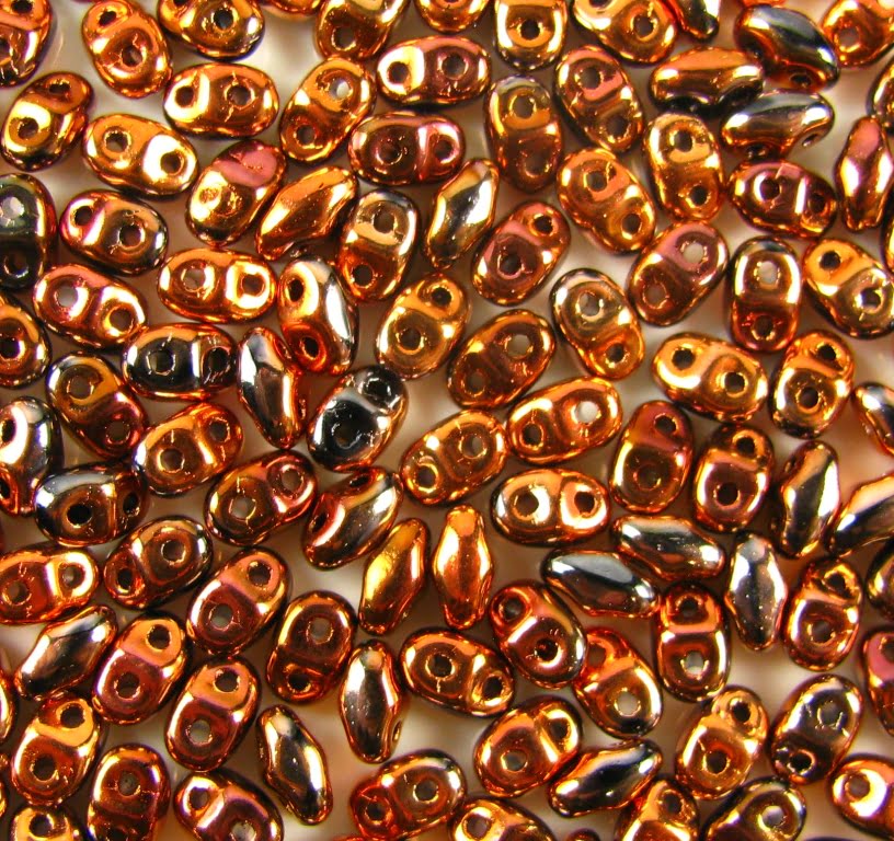 MiniDuo 2x4mm – 5g – Jet Full Capri Gold – 23980/27133