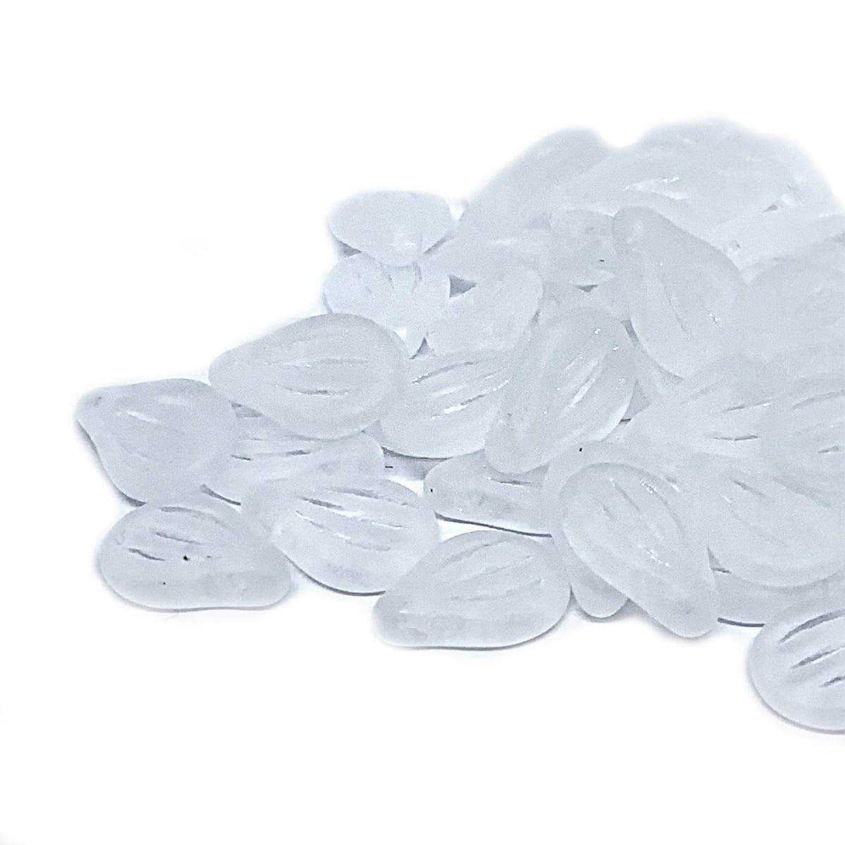 Preciosa Engraved Pip Bead 9x14mm – Pack of 20 – Crystal Matte