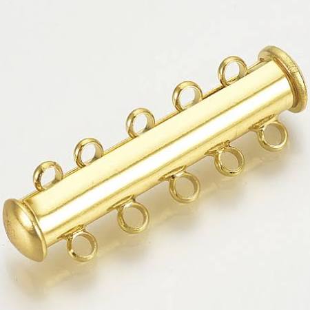 Gold Plated Five Strand Magnetic Clasp