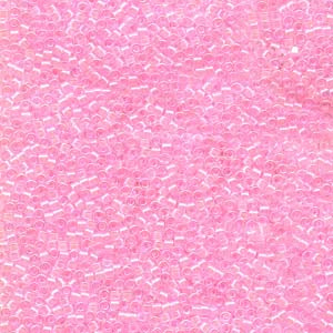 11/0 – Miyuki Delica - 5g Bag –  Lined Pale Pink AB – DB055