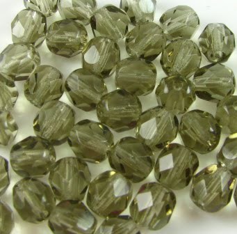 4mm Czech Fire Polish - 40010 - Black Diamond x 100