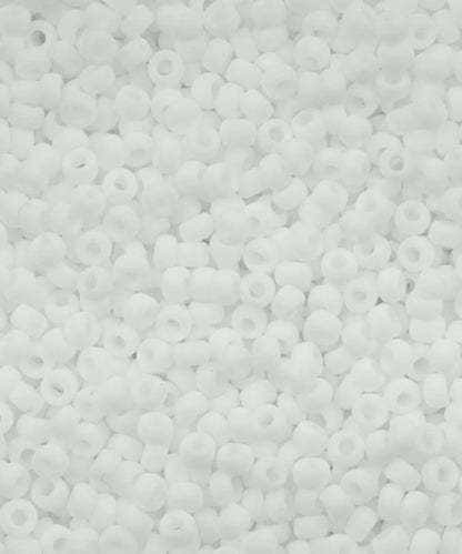 11/0 Miyuki Seed Beads - 25g Bag – Matte Opaque White – Colour 402F