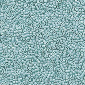11/0 – Miyuki Delica - 5g Bag - Matte Opaque Sea Opal AB – DB1595