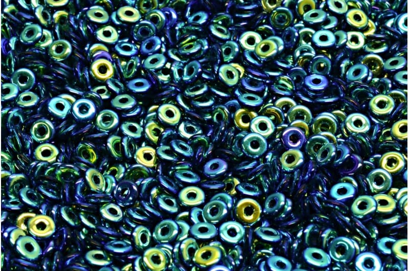 O Beads 3.8x1mm – 5g Bag – Jet Full AB