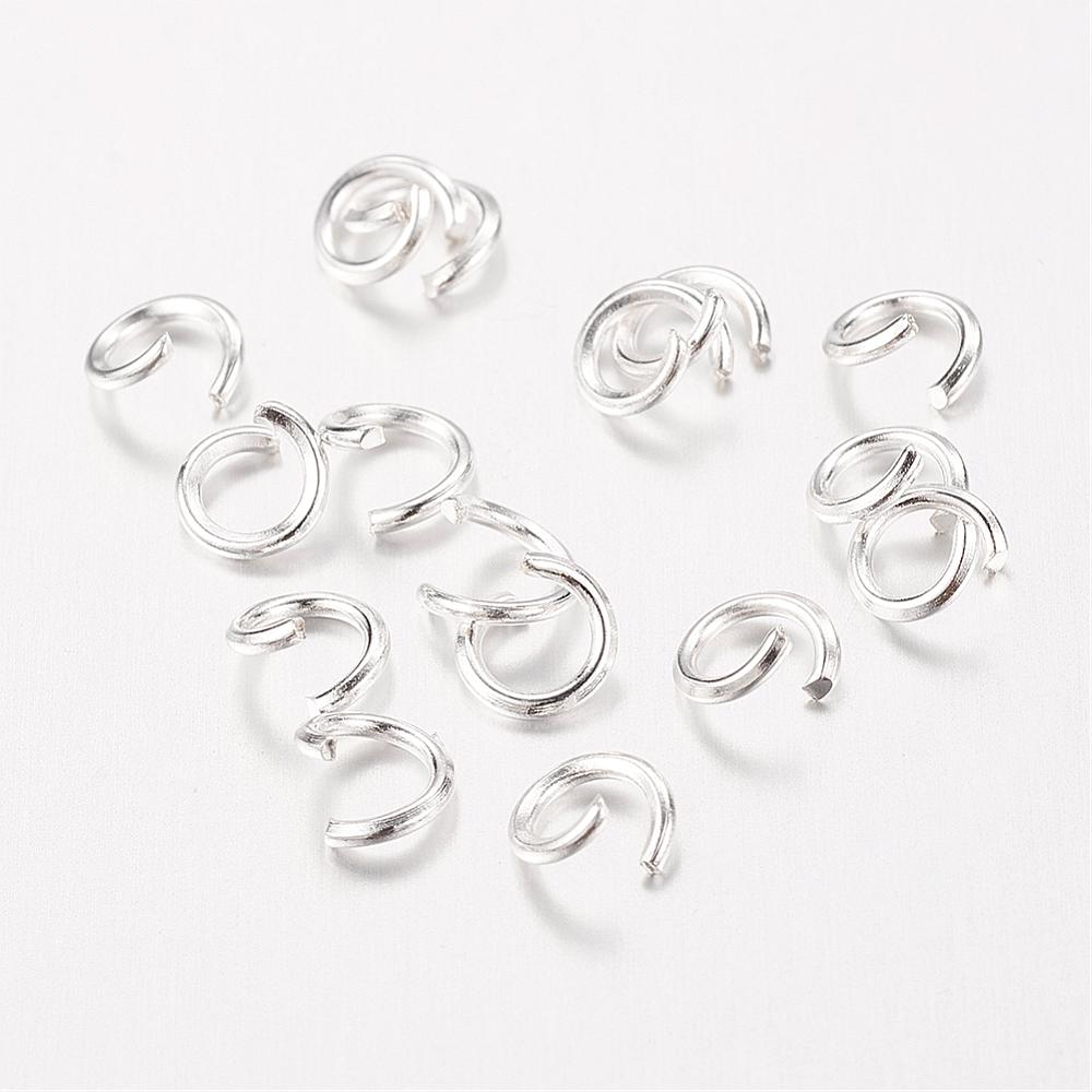 Silver Plated – 5mm Open Jump Rings – Approx 30