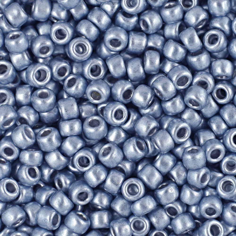 8/0 Toho Seed Beads - 10g Bag – Metallic Airy Blue