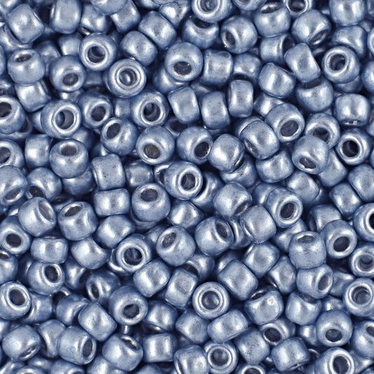 8/0 Toho Seed Beads - 10g Bag – Metallic Airy Blue