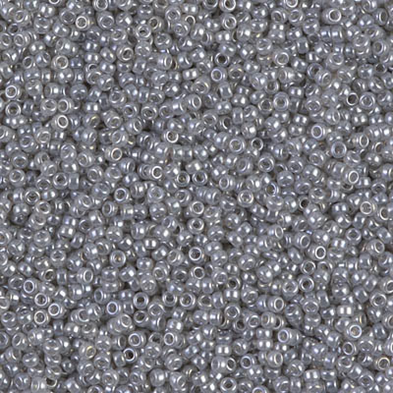 15/0 Miyuki Seed Beads 5g Bag – Silver Ceylon Grey  - Colour 526