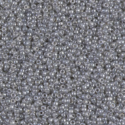 15/0 Miyuki Seed Beads 5g Bag – Silver Ceylon Grey  - Colour 526