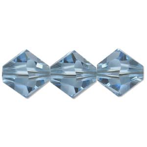 4mm Preciosa Bicones – Aquamarine – Pack of 30