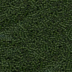 11/0 – Miyuki Delica - 5g Bag – Dyed Matte Opaque Olive – DB797