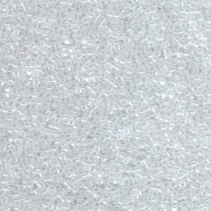 11/0 – Miyuki Delica - 5g Bag – Lined Crystal White Luster – DB231