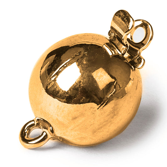 Claspgarten Push Clasp – 23ct Gold Plated – 8mm Smooth Round
