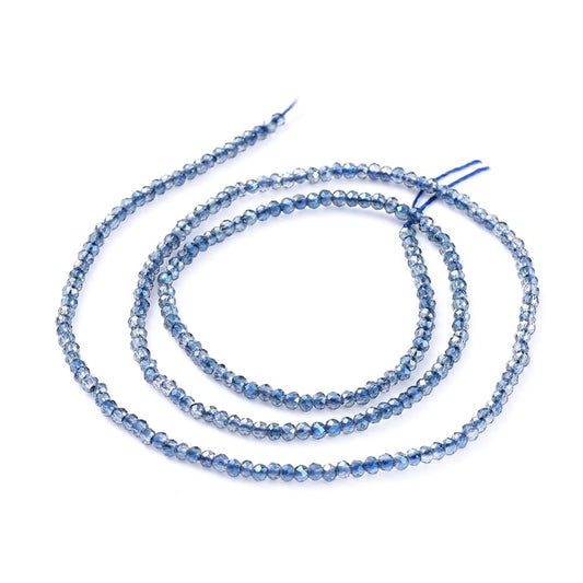 Etoile Micro Crystal Rondelles 2×1.5mm – Strand of approx 200 – Montana AB