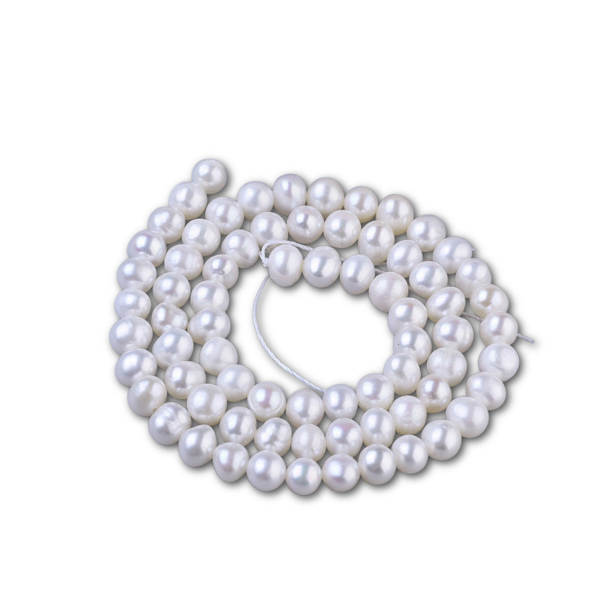 4-5mm Round Cream Freshwater Pearl Strand – Approx 70 Beads