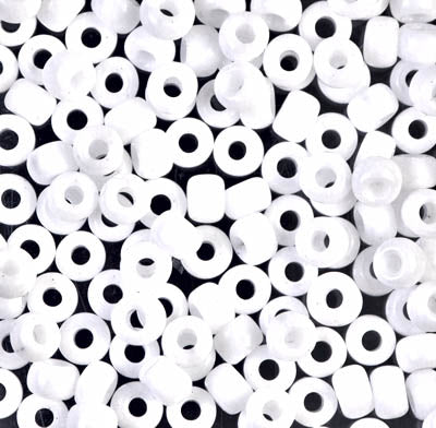 6/0 Miyuki Seed Beads - 25g Bag – Opaque White - Colour 402