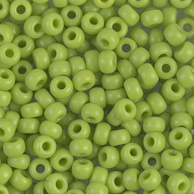 6/0 Miyuki Seed Beads - 25g Bag - Opaque Chartreuse - Colour 416