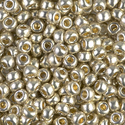 6/0 Miyuki Seed Beads - 25g Bag – Duracoat Galvanised Silver - Colour 4201