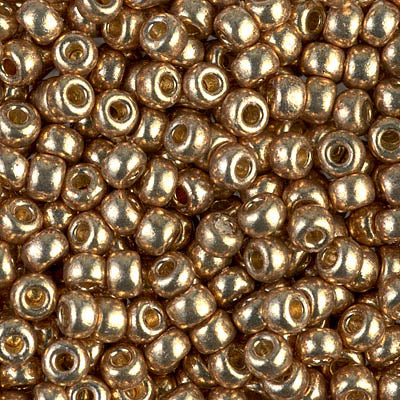 6/0 Miyuki Seed Beads - 25g Bag – Duracoat Galvanised Champagne - Colour 4204