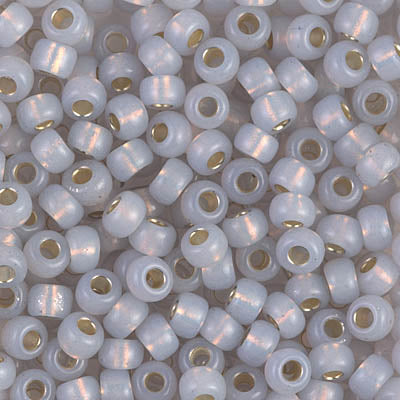 6/0 Miyuki Seed Beads 20 gram tube - Dyed Smoky Opal SL Alabaster - Colour 576