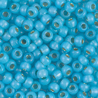 6/0 Miyuki Seed Beads - 25g Bag - Dyed Aqua SL Alabaster - Colour 647