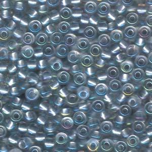 6/0 Miyuki Seed Beads 20 gram tube – Pearlized Crystal AB/Extra Light Sapphire – Colour 3644