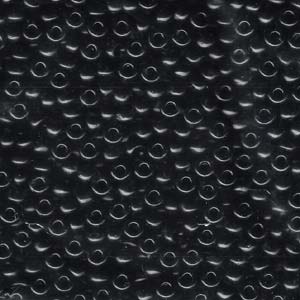 8/0 Miyuki Seed Beads - 25g Bag – Opaque Black - Colour 401