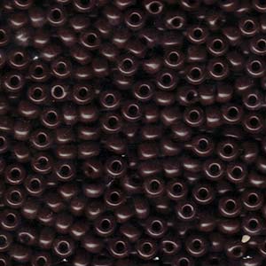 6/0 Miyuki Seed Beads -25g Bag - Opaque Chocolate - Colour 409
