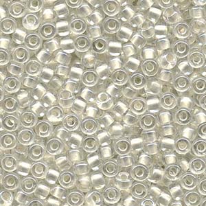 6/0 Miyuki Seed Beads – 25g Bag – Inside Dyed Pearlised White – Colour 4601