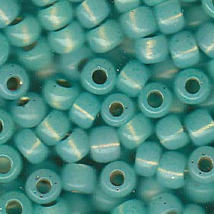 6/0 Miyuki Seed Beads - 25g Bag – Dyed Mint Green SL Alabaster - Colour 571